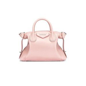 Small Antigona Soft Satchel Pink Leather Shoulder Bag